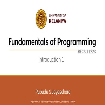 foundations of computer science BECS 11223 | PDF | Programming ...