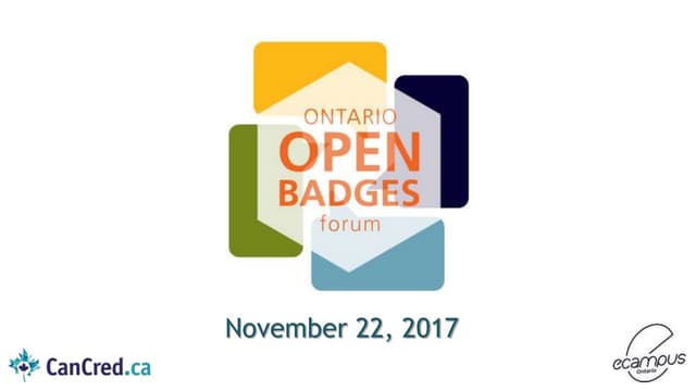 Ontario Open Badges Forum - Don's Deck