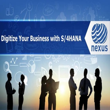  Digitize Your Business with S/4HANA