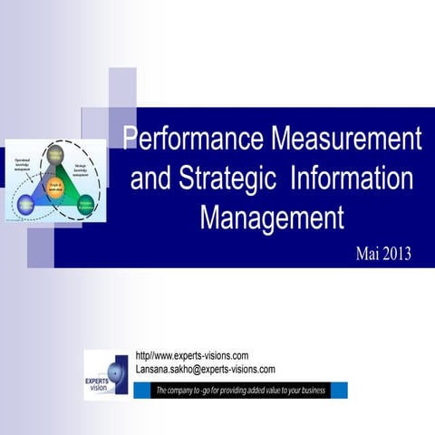 PERFORMANCE & STRATEGIC INFORMATION MANAGEMENT | PDF