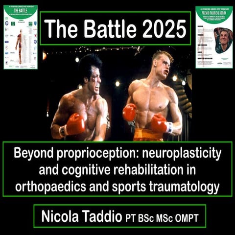 The Battle 2025 Beyond the proprioception: neuroplasticity and cognitive reha...