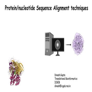 Global and local alignment (bioinformatics) | PPTX