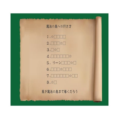 魔法の島への地図 