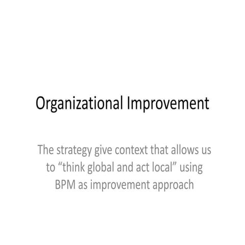 Presentation to create awareness in the top management of sport organization ...