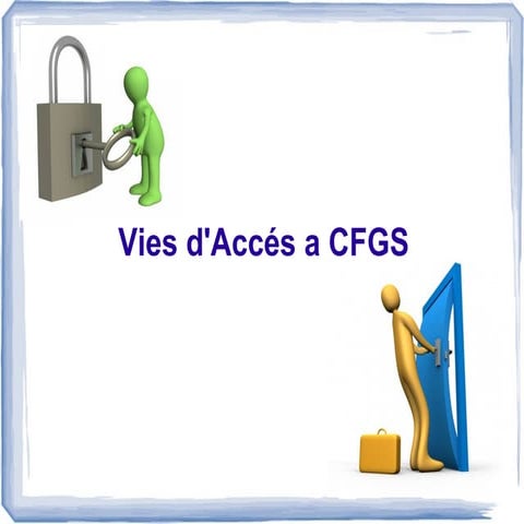 Vies d'accés a CFGS