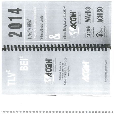 Manual de la ACGIH 01 de 08 | PDF