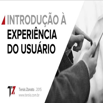 Introdução à experiência do usuário