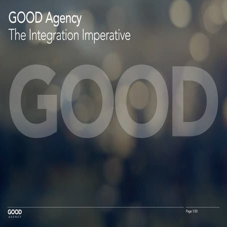 The integration imperative. Integrated campaigns conference, 25 February 2016