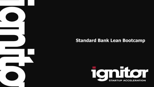 Session 1  - Introduction to lean and problem interviews