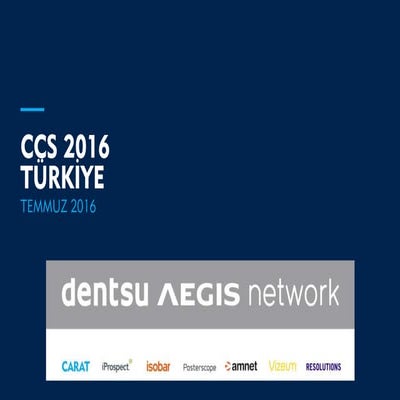 CCS Türkiye 2016 Kısa Tanıtım