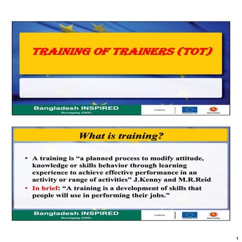 01. training of trainers | PDF