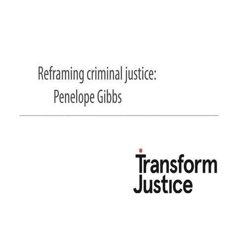 Reframing criminal justice | My biggest comms inspiration seminar | 29 Septem...
