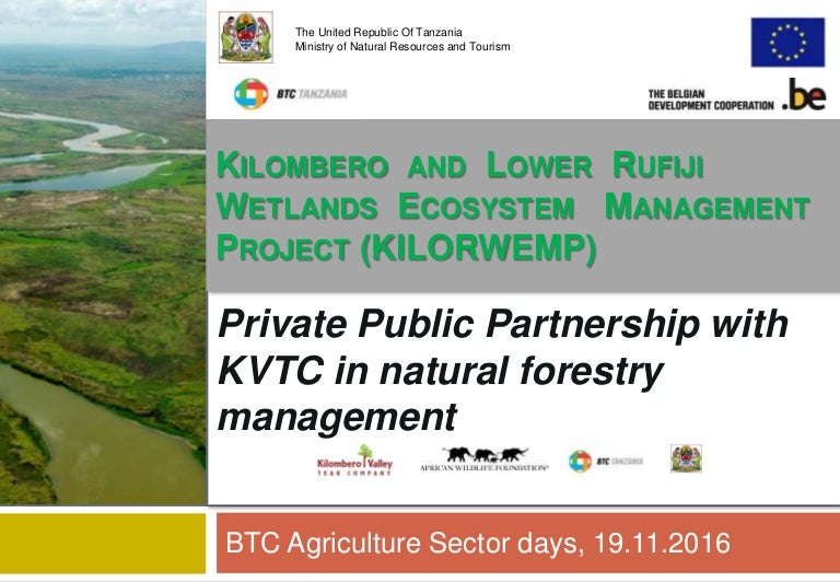 Private Public Partnership With Kvtc In Natural Forestry