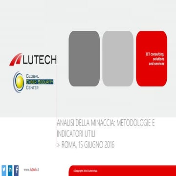 Cyber Attack: stories from the field - Threat analysis: useful methodologies ...