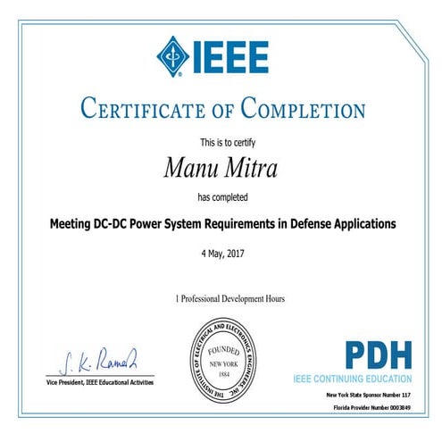 01. IEEE PDH (dc power system) | PPT