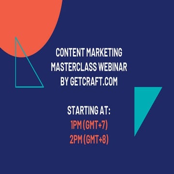 GetCraft Content Marketing Masterclass