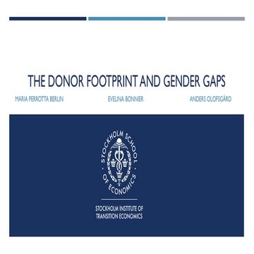 The Donor Footprint and Gender Gaps