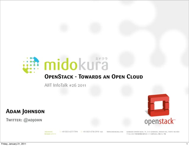 01.19.2011 AIIT InfoTalk on OpenStack