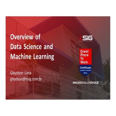 Overview of Data Science e Machine Learning 