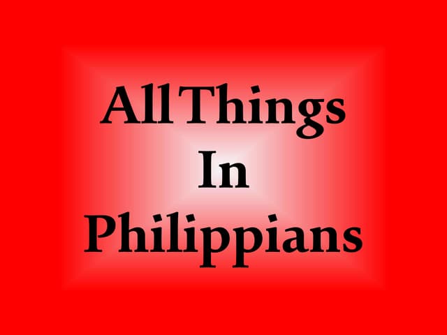 all things in phillipians