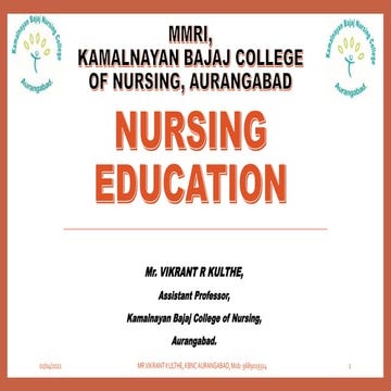 Nursing Education Objectives 