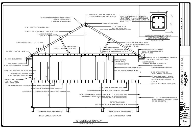 01 212 House Cross Section A A 2