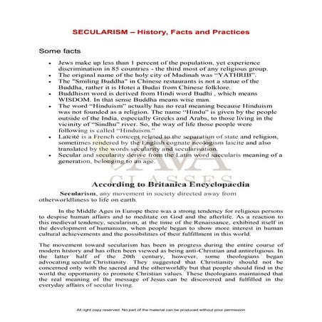 NCERT Solutions for Understanding Secularism Class 8 Notes