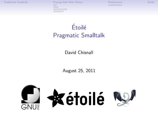 Pragmatic Smalltalk