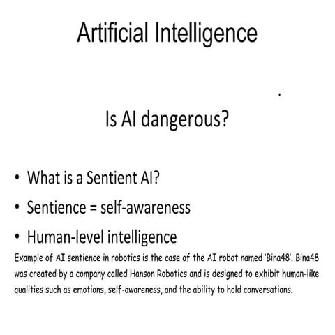 Introduction to Artificial Intelligence (Cont'd))