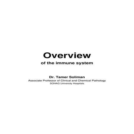 01. Basic Immunology - Overview of The Immune System - 2024.pdf