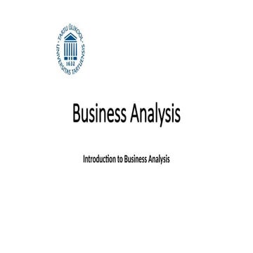 01. Introduction To business Analysis.pptx