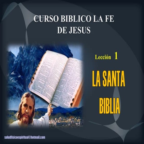 01. “La Biblia” CURSO BIBLICO LA FE DE JESÚS | PDF