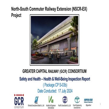 Comprehensive Health & Safety Inspection Report for NSCR-EX Project | PPTX