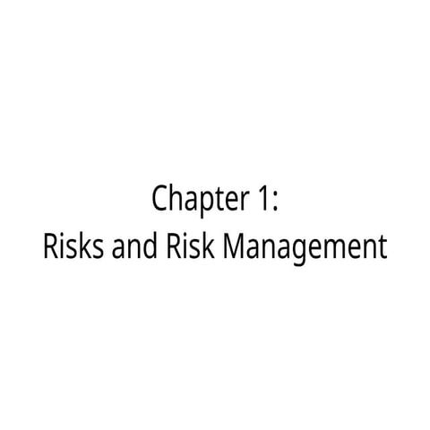 Comprehensive Overview of Risks and Risk Management in Banking | PPTX