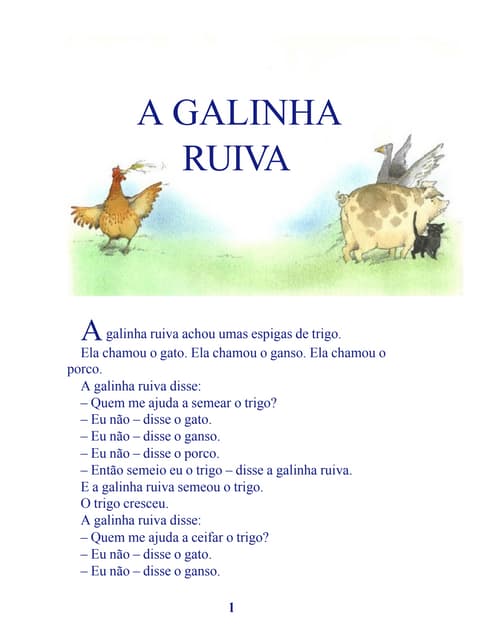 01.27   a galinha ruiva