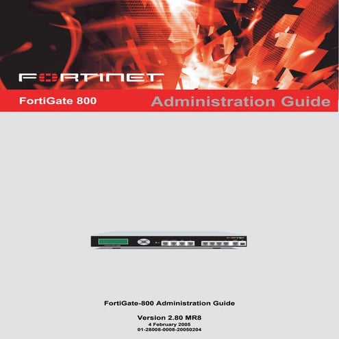 001 introduction Fortigate Administration Introduction | PDF