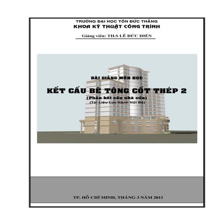 bài giảng kết cấu bê tông cốt thép