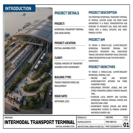 Prelim Design Presentation for an intermodal transport terminal design ...