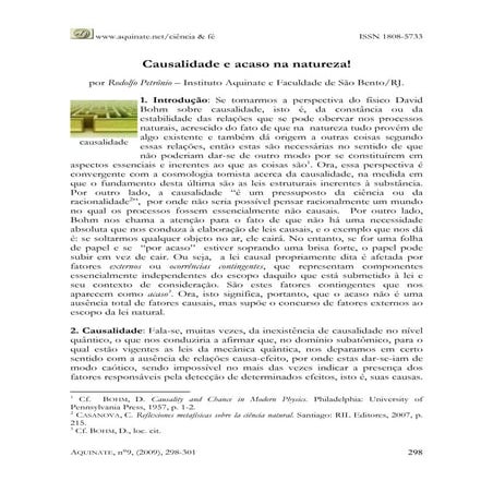 Causalidade e acaso | PDF