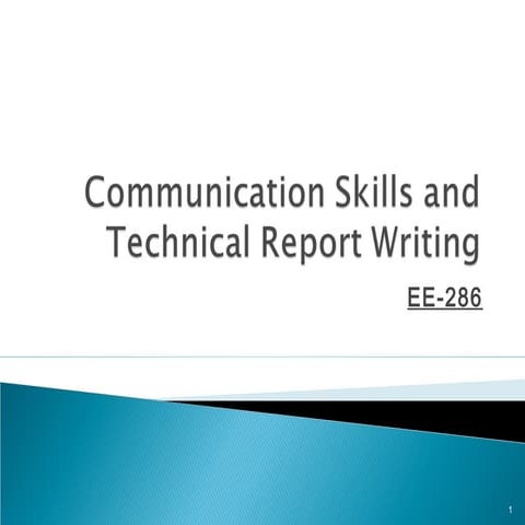 01 communication skills and technical report writing | PPT