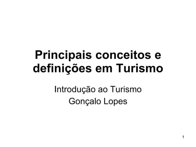 01    Conceitos  Turismo