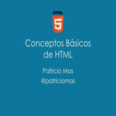 Conceptos Básicos HTML | PPTX
