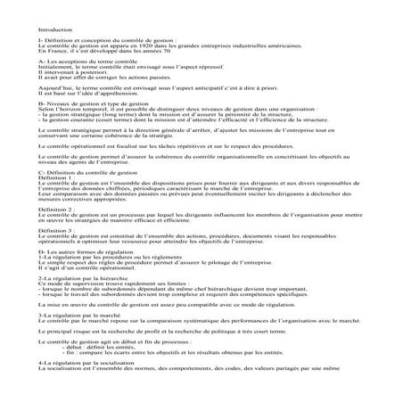 01 définition et conception du contrôle de gestion | DOC