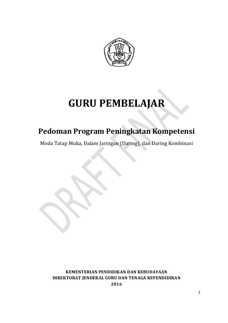 Draft Final Pedoman Guru Pembelajar 2016