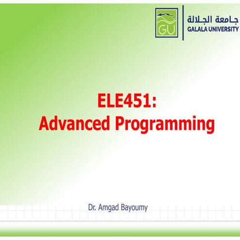 01-ELE451-Advanced Programming.pdf1111111