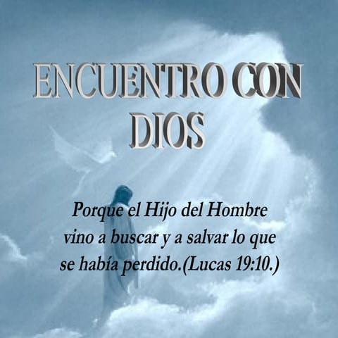 ENCUENTRO (TERCERO) DIAPOSITIVA CRISTIANA