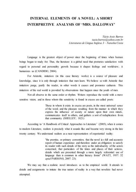 Internal elements of an essay image