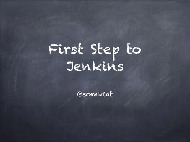 Welcome to Jenkins