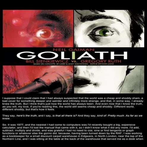 Comics de Matrix - 01   goliath - neil gaiman