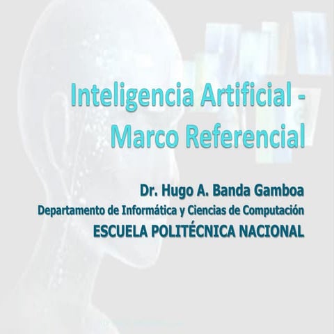 Inteligencia artificial-Marco Referencial